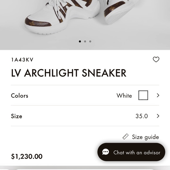 LV white snakers - Picture 1 of 3